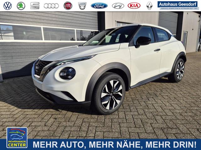 Lagerfahrzeug Nissan Juke - 1.0 DIG-T 114PS Acenta Klimaautomatik Sitzheizung R&uuml;ckf.Kamera Bluetooth Touchscreen wireless Apple CarPlay Android Auto