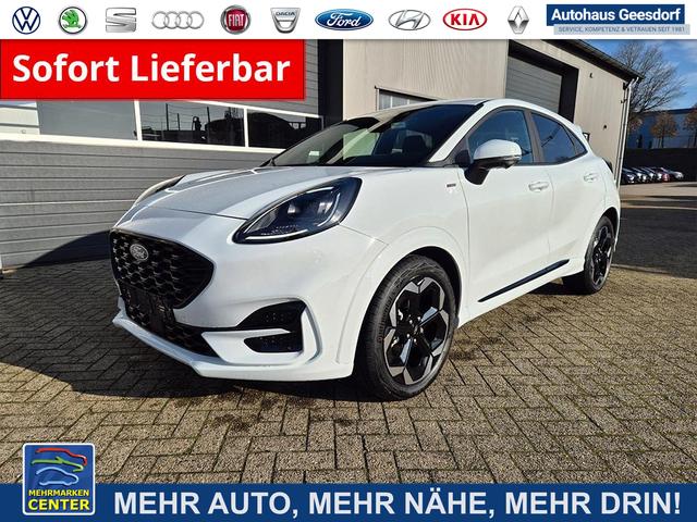 Lagerfahrzeug Ford Puma - ST-Line X 1.0 EcoBoost Hybrid 125PS Automatik NEUES MODELL 360&deg;Kamera AbstandsTempomat el.Heckklappe Premium Leder (Sensico) B O-Sound Klimaautomatik Sitzheizung Lenkradheizung Frontscheibe beheizb. Ford-Navi SYNC4 Bluetooth Apple CarPlay Android A