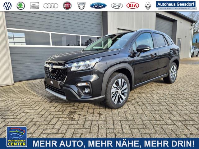 Lagerfahrzeug Suzuki S-Cross - Comfort  110PS MHEV 4x4 ALLGRIP 1.4 Boosterjet Teilleder Navi Klimaautomatik Sitzheizung ACC PDC v h 4x Kamera Suzuki-Radio Apple CarPlay Android Auto Touchscreen 2xKeyless 17-LM