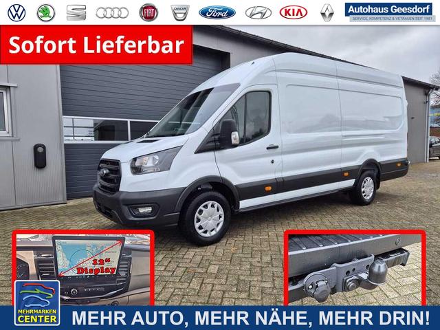 Lagerfahrzeug Ford Transit - 350 L4H3 2.0 EcoBlue 130PS Trend Heckantrieb 3,5t 2-Sitzer AHK Sitzheizung Frontscheibe beheizb. Klimaautomatik Navi PDC v h Bluetooth DAB Apple CarPlay Android Auto Tempomat Ganzj.Reifen