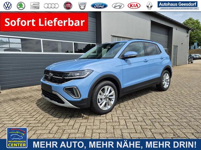 Lagerfahrzeug Volkswagen T-Cross - 1.0 TSI 116PS DSG Life LED-Matrix-Scheinwerfer Klimaautomatik Sitzheizung PDC R&uuml;ckf.Kamera 17-LM abged.Scheiben 2xKeyless DAB  Bluetooth Touchscreen Apple CarPlay Android Auto