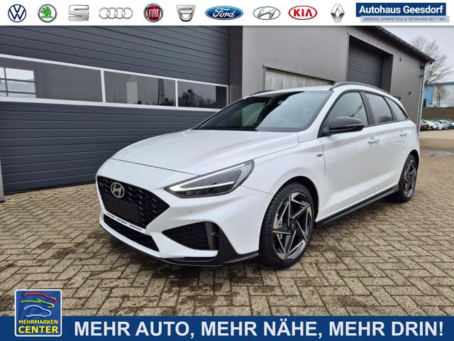Lagerfahrzeug Hyundai i30 Kombi - 1.6 T-GDI 150PS Automatik N-Line MY2026 Sitzheizung Lenkradheizung Klimaautomatik Navi 10,3"-Touchscreen Bluelink Apple CarPlay   Android Auto PDC v h R&uuml;ckf.Kamera 18-LM