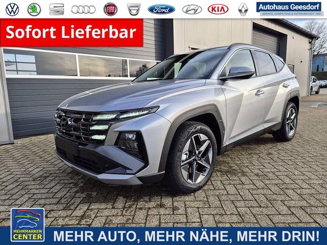 Lagerfahrzeug Hyundai TUCSON - Trend 1.6 T-GDI 150PS Automatik TZ 2026 Teil-Leder Sitzheizung v h Lenkradheizung Klimaautomatik Navi Touchscreen DAB  Apple CarPlay   Android Auto PDC R&uuml;ckf.-Kamera Matrix-LED-Scheinw.