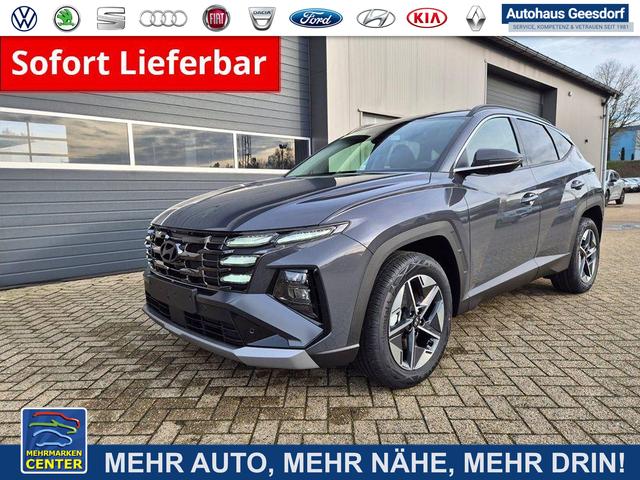 Lagerfahrzeug Hyundai TUCSON - Trend 1.6 T-GDI 150PS Automatik TZ 2026 Teil-Leder Sitzheizung v h Lenkradheizung Klimaautomatik Navi Touchscreen DAB  Apple CarPlay   Android Auto PDC R&uuml;ckf.-Kamera Matrix-LED-Scheinw.