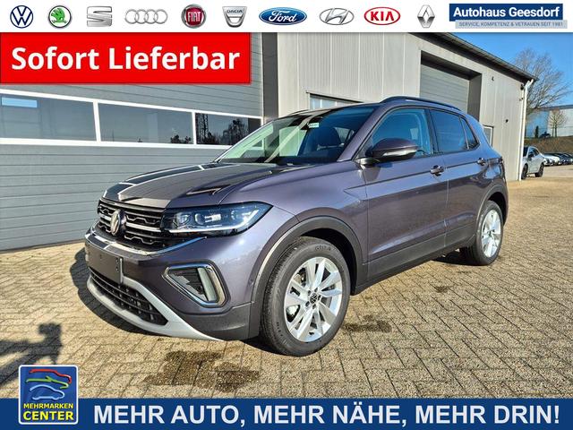 Lagerfahrzeug Volkswagen T-Cross - 1.0 TSI 116PS DSG Life ACC IQ.LIGHT - LED-Matrix-Scheinw. Sitzheizung R&uuml;ckf.Kamera Klimaautomatik PDC v h 17-LM abged.Scheiben 2xKeyless Bluetooth Touchscreen Apple CarPlay Android Auto