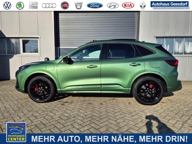 Lagerfahrzeug Ford Kuga - ST-Line X 243PS PHEV Automatik Black Package Matrix-LED schwenkb. AHK elektr. PanoDach Sitzheizung v h Lenkradheizung Frontscheibe beheizb. Navi SYNC4 Apple CarPlay Android Auto Touchscreen PDC 4xKamera 2xKeyless B O Sound 20"LM vollelektr. Reic