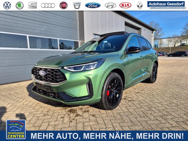 Lagerfahrzeug Ford Kuga - ST-Line X 243PS PHEV Automatik Black Package Matrix-LED schwenkb. AHK elektr. PanoDach Sitzheizung v h Lenkradheizung Frontscheibe beheizb. Navi SYNC4 Apple CarPlay Android Auto Touchscreen PDC 4xKamera 2xKeyless B O Sound 20"LM vollelektr. Reic
