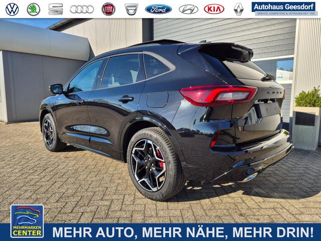 Lagerfahrzeug Ford Kuga - ST-Line X 243PS PHEV Automatik Matrix-LED schwenkb. AHK elektr. PanoDach Sitzheizung v h Lenkradheizung Frontscheibe beheizb. Navi SYNC4 Apple CarPlay Android Auto Touchscreen PDC 4xKamera 2xKeyless B O Sound 19"LM vollelektr. Reichweite 65KM
