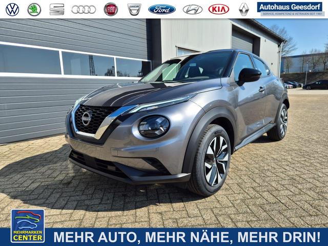 Lagerfahrzeug Nissan Juke - 1.0 DIG-T 114PS Acenta Klimaautomatik Sitzheizung R&uuml;ckf.Kamera Bluetooth Touchscreen wireless Apple CarPlay Android Auto