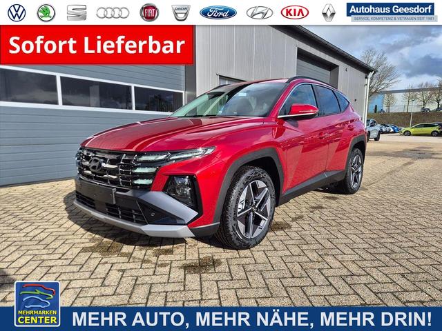 Lagerfahrzeug Hyundai TUCSON - Trend 1.6 T-GDI 150PS Automatik TZ 2026 Teil-Leder Sitzheizung v h Lenkradheizung Klimaautomatik Navi Touchscreen DAB  Apple CarPlay   Android Auto PDC R&uuml;ckf.-Kamera Matrix-LED-Scheinw.
