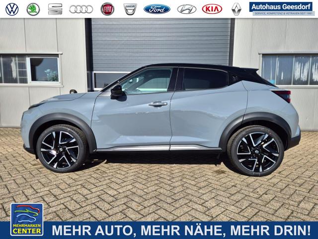 Lagerfahrzeug Nissan Juke - 1.0 DIG-T 114PS N-Design Automatik Teil-Leder Klimaautomatik Sitzheizung Lenkradheizung PDC v h R&uuml;ckf.Kamera Navi 19"LM Bluetooth Touchscreen Apple CarPlay Android Auto
