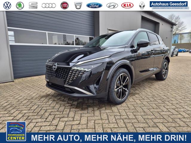 Lagerfahrzeug Nissan Qashqai - 1.3 DIG-T MHEV 158 PS X-Tronic Tekna Voll-Leder Klimaautomatik PanoGlasdach Sitzheizung Lenkradheizung Navi Head-Up Display elektr. Heckklappe ACC PDC v h 360&deg;Kamera DAB Bluetooth Touchscreen Apple CarPlay Android Auto 19"LM