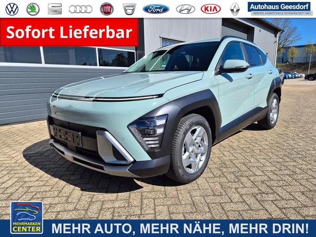 Lagerfahrzeug Hyundai KONA - Trend 1.6 T-GDI 150PS Automatik MY2026 Voll-LED-Projektionsscheinw. mit LED-Lichtband Sitzheizung v h Lenkradheizung ACC Klimaautomatik Navi Touchscreen DAB  Apple CarPlay   Android Auto PDC R&uuml;ckf.Kamera 2xKeyless 17-LM