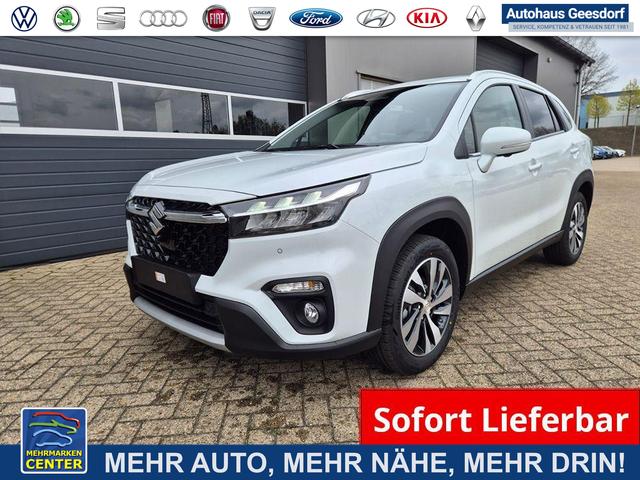Lagerfahrzeug Suzuki S-Cross - Comfort  110PS Automatik MHEV 1.4 Boosterjet Teilleder Navi Klimaautomatik Sitzheizung ACC PDC v h 4x Kamera Suzuki-Radio Apple CarPlay Android Auto Touchscreen 2xKeyless 17-LM