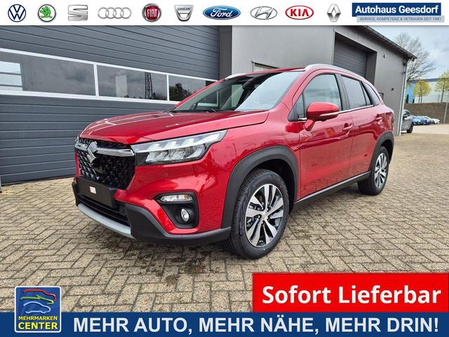 Lagerfahrzeug Suzuki S-Cross - Comfort  110PS Automatik MHEV 1.4 Boosterjet Teilleder Navi Klimaautomatik Sitzheizung ACC PDC v h 4x Kamera Suzuki-Radio Apple CarPlay Android Auto Touchscreen 2xKeyless 17-LM