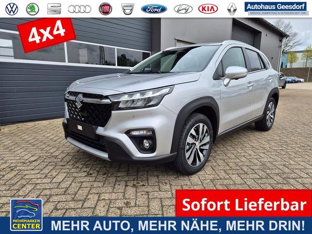 Lagerfahrzeug Suzuki S-Cross - Comfort  110PS MHEV 4x4 ALLGRIP 1.4 Boosterjet Teilleder Navi Klimaautomatik Sitzheizung ACC PDC v h 4x Kamera Suzuki-Radio Apple CarPlay Android Auto Touchscreen 2xKeyless 17-LM