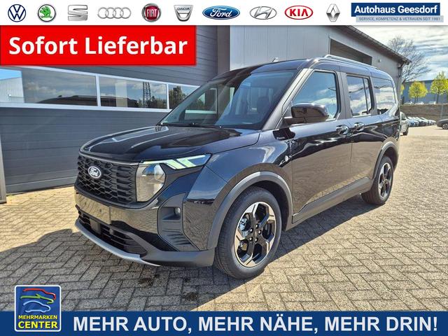 Lagerfahrzeug Ford Tourneo Courier - 1.0 EcoBoost 125PS Active Teil-Leder Sitzheizung Lenkradheizung Klimaautomatik PDC v h R&uuml;ckf.-Kamera ACC TWA Frontscheibe beheizb. Ford-Navi SYNC4 Apple CarPlay   Android Auto