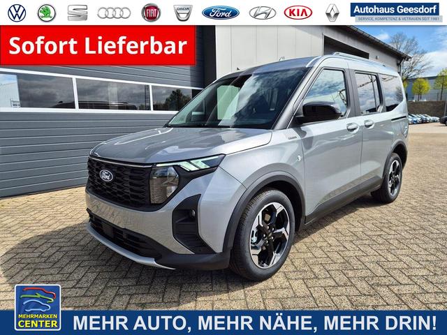 Lagerfahrzeug Ford Tourneo Courier - 1.0 EcoBoost 125PS Active Teil-Leder Sitzheizung Lenkradheizung Klimaautomatik PDC v h R&uuml;ckf.-Kamera ACC TWA Frontscheibe beheizb. Ford-Navi SYNC4 Apple CarPlay   Android Auto