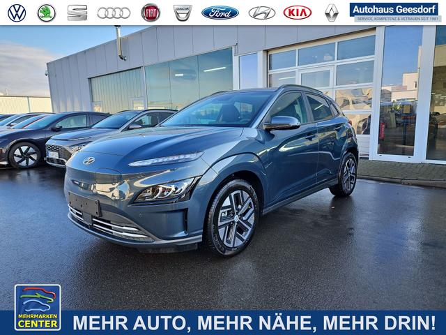 Lagerfahrzeug Hyundai KONA - Advantage Elektro 100 kW (136 PS) 39,2kWh Klimaautomatik, Navigationssystem, Krell Soundsystem, DAB, Apple CarPlay, Android Auto, Bluetooth Freisprecheinrichtung, Rückfahrkamera, Lenkradheizung, Sitzheizung, Lichtsensor, Regensensor, Voll-LED-Scheinwerfer, uvm.