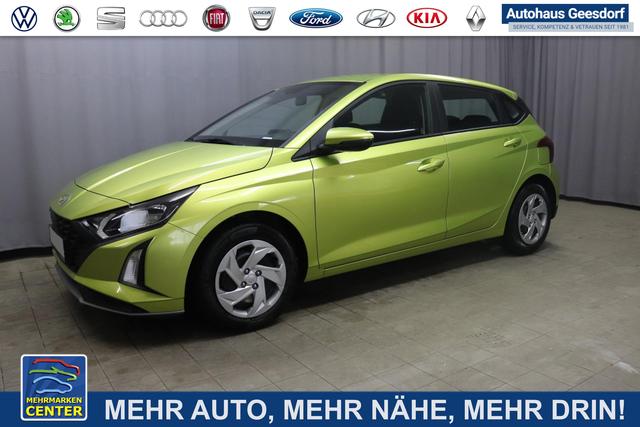 Lagerfahrzeug Hyundai i20 - Comfort 1.2 58 kW (79 PS) Klimaanlage, Navigationssystem, Radio mit DAB, Apple CarPlay & Android Auto, Rückfahrkamera, Einparkhilfe hinten, Lichtsensor, Spurhalteassistent, Fernlichtassistent, Verkehrszeichenassistent uvm.