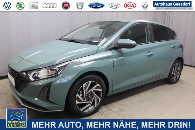 Lagerfahrzeug Hyundai i20 - Family 1.2i 58 kW (79 PS) Navigationssystem, Klimaautomatik, Sitzheizung, Lenkradheizung, Radio mit DAB, Apple CarPlay & Android Auto, Rückfahrkamera, Einparkhilfe hinten, Lichtsensor, Spurassistent, Fernlichtassistent, Verkehrszeichenassistent uvm.