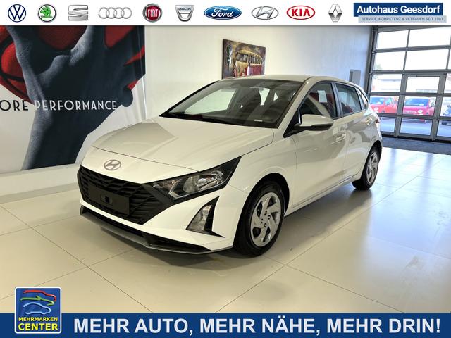 Lagerfahrzeug Hyundai i20 - Comfort 1.2 58 kW (79 PS) Klimaanlage, Navigationssystem, Radio mit DAB, Apple CarPlay & Android Auto, Rückfahrkamera, Einparkhilfe hinten, Lichtsensor, Spurhalteassistent, Fernlichtassistent, Verkehrszeichenassistent uvm.