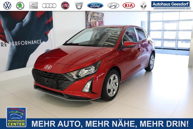 Lagerfahrzeug Hyundai i20 - GO 1.2 MPI 58 kW (79 PS) Navigationssystem, Bluetooth, DAB, Klimaanlage, Rückfahrkamera, Apple CarPlay, Android Auto, PDC hinten, Sitzheizung, Lenkradheizung, Spurassistent, Tempomat uvm.