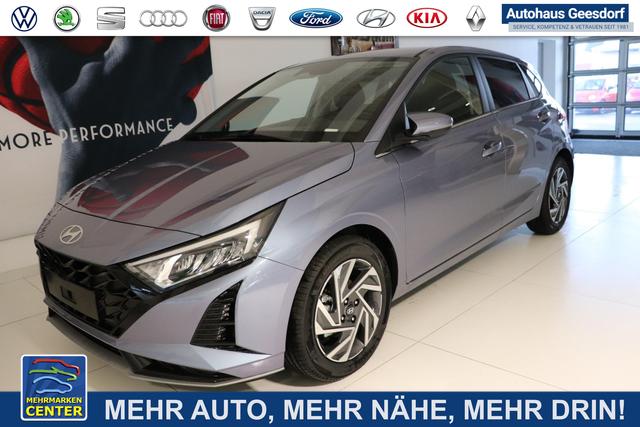 Lagerfahrzeug Hyundai i20 - GO  1.2 MPI 58 kW (79 PS) Navigationssystem, Klimaautomatik, Rückfahrkamera, DAB, Apple CarPlay, Android Auto, Sitzheizung, Lenkradheizung, Spurassistent, Tempolimit-Assistent, 16"-Leichtmetallfelgen, Virtual Cockpit, uvm.