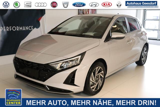 Lagerfahrzeug Hyundai i20 - GO  1.0 T-GDI 74 kW (101 PS) Navigationssystem, Klimaautomatik, Rückfahrkamera, DAB, Apple CarPlay, Android Auto, Sitzheizung, Lenkradheizung, Spurassistent, Tempolimit-Assistent, 16"-Leichtmetallfelgen, Virtual Cockpit, uvm.