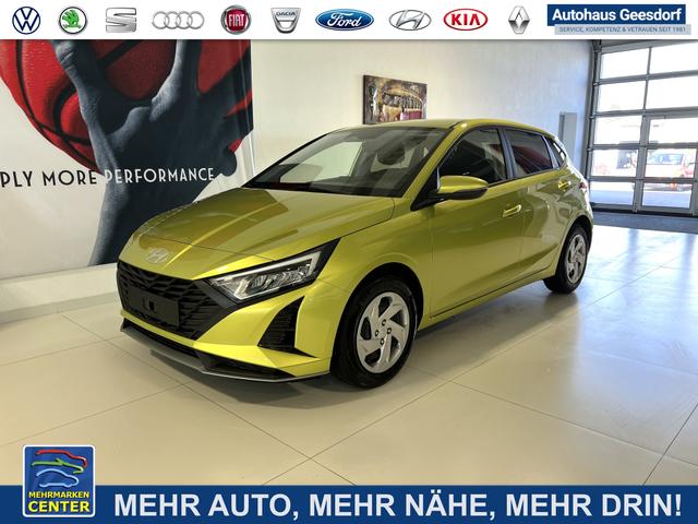 Lagerfahrzeug Hyundai i20 - GO 1.2 MPI 58 kW (79 PS) Licht Paket! Navigationssystem, Bluetooth, DAB, Klimaanlage, Rückfahrkamera, Apple CarPlay, Android Auto, PDC hinten, Sitzheizung, Lenkradheizung, Spurassistent, Tempomat uvm.