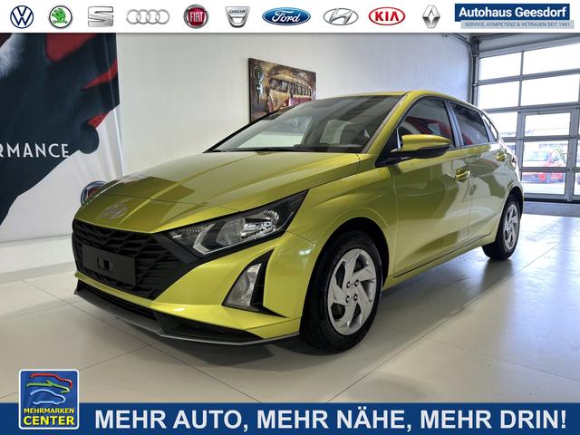 Lagerfahrzeug Hyundai i20 - GO 1.2 MPI 58 kW (79 PS) Navigationssystem, Bluetooth, DAB, Klimaanlage, Rückfahrkamera, Apple CarPlay, Android Auto, PDC hinten, Sitzheizung, Lenkradheizung, Spurassistent, Tempomat uvm.
