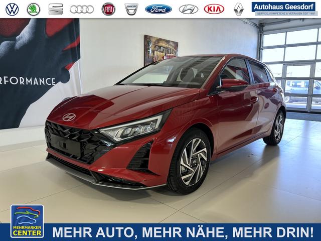 Lagerfahrzeug Hyundai i20 - GO  1.0 T-GDI 74 kW (101 PS) Navigationssystem, Klimaautomatik, Rückfahrkamera, DAB, Apple CarPlay, Android Auto, Sitzheizung, Lenkradheizung, Spurassistent, Tempolimit-Assistent, 16"-Leichtmetallfelgen, Virtual Cockpit, uvm.
