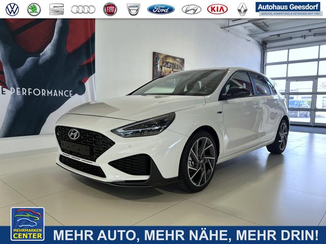Lagerfahrzeug Hyundai i30 - N Line 1.5 TGDi 117 kW (160 PS) Navigationssystem, DAB, Bluetooth, Android Auto, Apple CarPlay, 2-Zonen-Klimaautomatik, Rückfahrkamera, Sitzheizung, Lenkradheizung, 18" Leichtmetallfelgen, uvm.