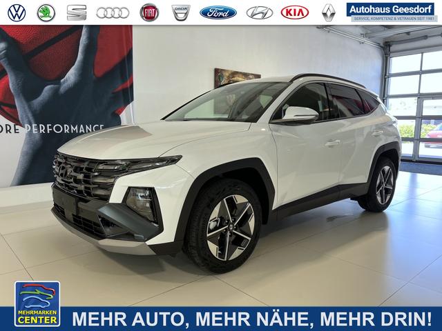 Lagerfahrzeug Hyundai TUCSON - GO  1.6 T-GDI Hybrid 2WD AT 158 kW / 215 PS 2-Zonen-Klimaautomatik, Android Auto, Apple CarPlay, Voll-LED Scheinwerfer, Keyless Go, Navigationssystem, Virtual Cockpit, 18 Zoll Leichtmetallfelgen, uvm.
