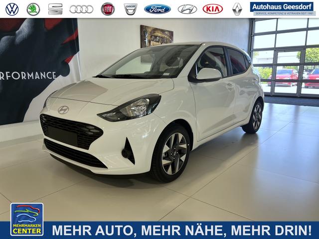 Lagerfahrzeug Hyundai i10 - i Line Plus 1,0 MT 49 kW (67 PS) Klimaanlage, Lenkradheizung, Sitzheizung, Höhenverstellbarer Fahrersitz, Radio, DAB, Android Auto & Apple CarPlay, Tempomat, Spurhalteassistent, Verkehrszeichenerkennung, Privacy Glass, 15 Z Leichtmetallfelgen, uvm.
