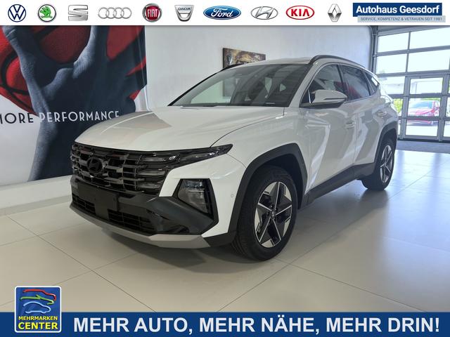 Lagerfahrzeug Hyundai TUCSON - GO  1.6 T-GDI Hybrid 4WD AT 158 kW / 215 PS Smart Sense-Paket, 2-Zonen-Klimaautomatik, Android Auto, Apple CarPlay, Voll-LED Scheinwerfer, Keyless Go, Navigationssystem, Virtual Cockpit, 18 Zoll Leichtmetallfelgen, uvm.