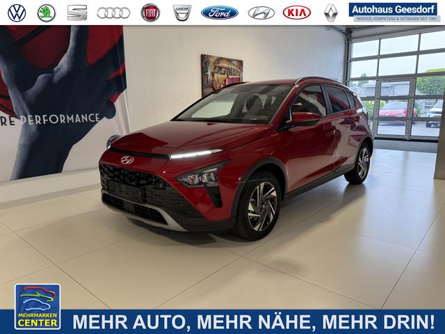 Gebrauchtfahrzeug Hyundai BAYON - i Line Plus 1.0 T-GDI 73 kW (100 PS) Klimaautomatik, Sitzheizung, Lenkradheizung, Radio, DAB, Android Auto, Apple CarPlay, Volldigitales Kombiinstrument, Privacy Glass, Bluetooth, Ambiente-Beleuchtung, 16 Zoll Leichtmetallfelgen, uvm.