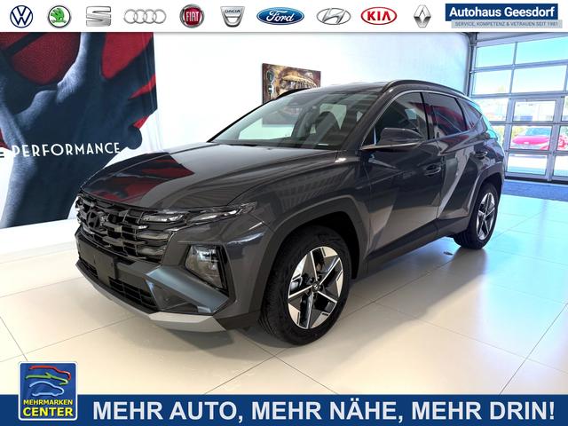 Lagerfahrzeug Hyundai TUCSON - GO  1.6 T-GDI 48V 2WD DCT 117 kW (160 PS) 2-Zonen-Klimaautomatik, Android Auto, Apple CarPlay, Voll-LED Scheinwerfer, Keyless Go, Navigationssystem, Virtual Cockpit, 18 Zoll Leichtmetallfelgen, uvm.
