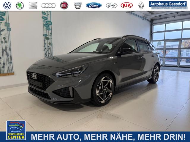 Lagerfahrzeug Hyundai i30 - N Line 1.5 T-GDI 48V 7DCT 103 kW (140 PS) Lenkradheizung, Sitzheizung, 2-Zonen-Klimaautomatik, DAB, Android Auto, Apple CarPlay, Einparkhilfe vorne und hinten, Rückfahrkamera, LED-Scheinwerfer, 18 Zoll Leichtmetallfelgen, uvm.