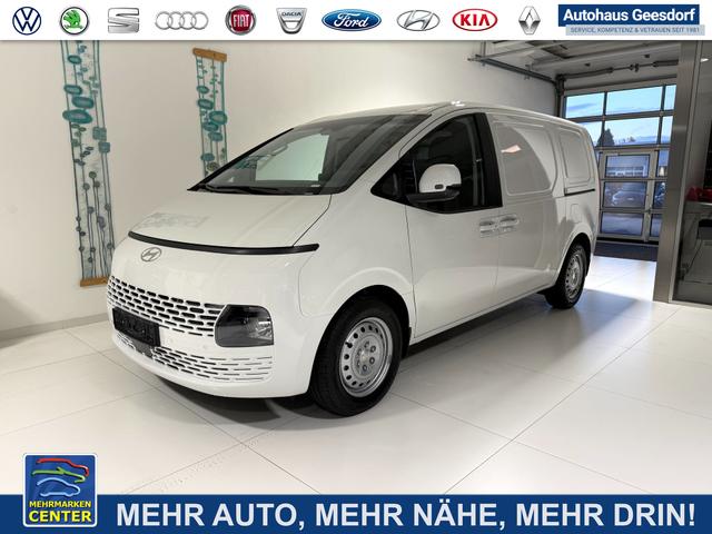 Lagerfahrzeug Hyundai Staria - Kastenwagen 1.6 T-GDi HEV 165 kW (224 PS) Sitz-Paket, Lenkradheizung, Sitzheizung, Klimaautomatik, DAB, Navigationssystem, Android Auto, Apple CarPlay, Einparkhilfe vorne und hinten, R&uuml;ckfahrkamera, 17 Zoll Stahlfelgen, Reserverad, uvm.