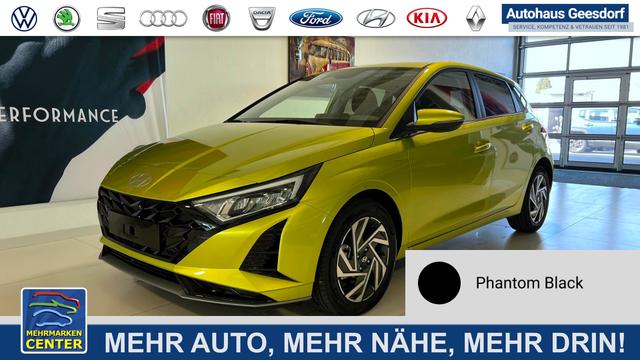 Lagerfahrzeug Hyundai i20 - GO  1.0 T-GDI DCT 73 kW (100 PS) Lenkradheizung, Sitzheizung, Klimaautomatik, DAB, Android Auto, Apple CarPlay, Navigationssystem, Digitales Cockpit, Einparkhilfe hinten, R&uuml;ckfahrkamera, LED-Scheinwerfer, 16 Zoll Leichtmetallfelgen, uvm.
