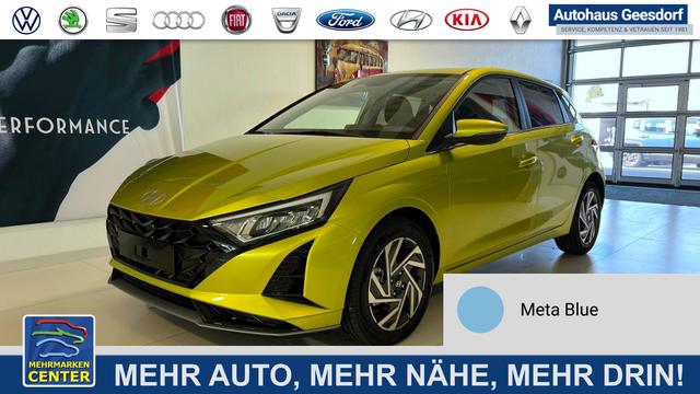 Lagerfahrzeug Hyundai i20 - GO  1.0 T-GDI DCT 73 kW (100 PS) Lenkradheizung, Sitzheizung, Klimaautomatik, DAB, Android Auto, Apple CarPlay, Navigationssystem, Digitales Cockpit, Einparkhilfe hinten, R&uuml;ckfahrkamera, LED-Scheinwerfer, 16 Zoll Leichtmetallfelgen, uvm.