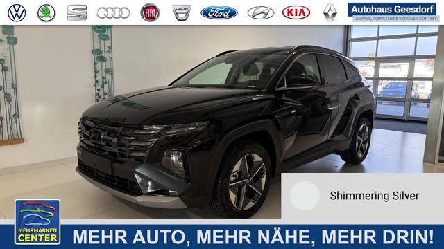 Lagerfahrzeug Hyundai TUCSON - GO 1.6 T-GDI 2WD DCT 110 kW (150 PS) 2-Zonen-Klimaautomatik, Sitzheizung, Lenkradheizung, Navigationssystem, DAB, Android Auto, Apple CarPlay, R&uuml;ckfahrkamera, Einparkhilfe vorne und hinten, 18 Zoll Leichtmetallfelgen, uvm.