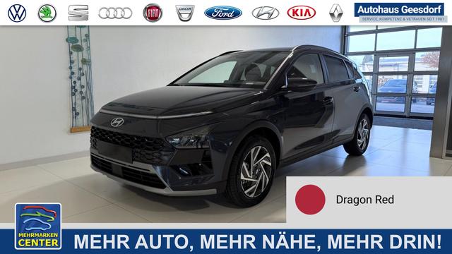 Lagerfahrzeug Hyundai BAYON - GO  1.0 T-GDI DCT 74 kW (101 PS) Toter-Winkel-Assistent, Induktive Ladestation, Comfort-Paket, Lenkradheizung, Sitzheizung, DAB, Android Auto, Apple CarPlay, Navigationssystem, LED-Scheinwerfer, Einparkhilfe, R&uuml;ckfahrkamera, uvm.