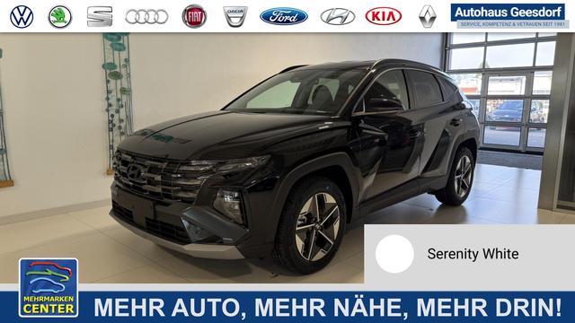 Lagerfahrzeug Hyundai TUCSON - GO  1.6 T-GDI Hybrid 4WD AT 176kW / 239PS 2-Zonen-Klimaautomatik, Sitzheizung, Lenkradheizung, Navigationssystem, DAB, Android Auto, Apple CarPlay, R&uuml;ckfahrkamera, Einparkhilfe vorne und hinten, 18 Zoll Leichtmetallfelgen, uvm.