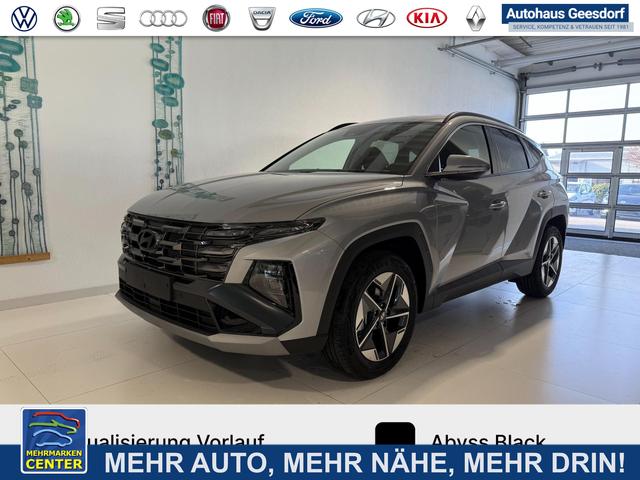 Lagerfahrzeug Hyundai TUCSON - GO 1.6 T-GDI 4WD DCT 132 kW (179 PS) 2-Zonen-Klimaautomatik, Sitzheizung, Lenkradheizung, Navigationssystem, DAB, Android Auto, Apple CarPlay, R&uuml;ckfahrkamera, Einparkhilfe vorne und hinten, 18 Zoll Leichtmetallfelgen, uvm.