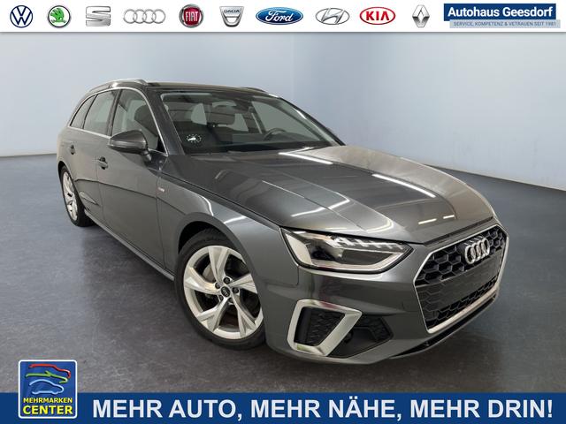 Gebrauchtfahrzeug Audi A4 Avant - S Line Plus 40 2.0 TDI 204PS/150kW S-tronic 2024 |   18" ALU  AHK  LED  NAVI  El. Heckklappe  Sportlederlenkrad  - RESERVIERT