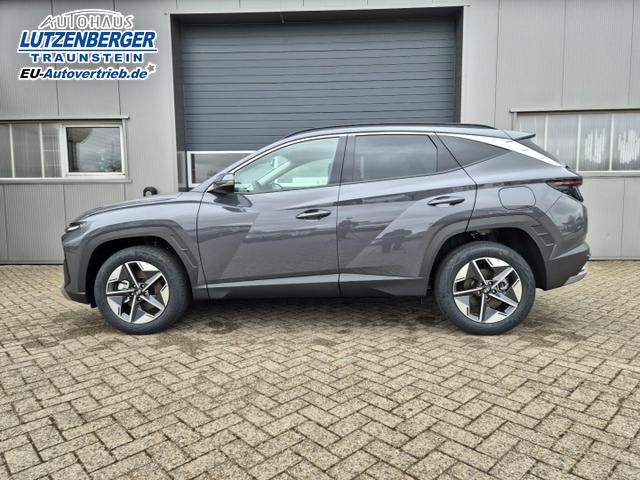 Hyundai TUCSON Trend 1.6 T-GDI 215PS AT HEV FACELIFT MY2025 elektr. Heckklappe Teil-Leder Sitzheizung v+h Lenkradheizung ACC Klimaautomatik Navi Touchscreen DAB+ wireless Apple CarPlay + Android Auto PDC Rückf.Kamera Matrix-LED-Scheinw. 
