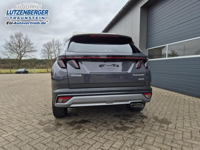 Hyundai TUCSON Trend 1.6 T-GDI 215PS AT HEV FACELIFT MY2025 elektr. Heckklappe Teil-Leder Sitzheizung v+h Lenkradheizung ACC Klimaautomatik Navi Touchscreen DAB+ wireless Apple CarPlay + Android Auto PDC Rückf.Kamera Matrix-LED-Scheinw. 