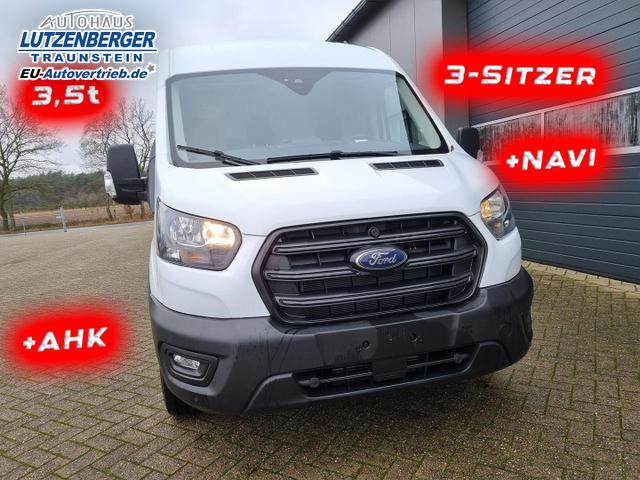 Ford Transit L2H2 2.0 TDCi 130PS Trend 3,5t 3-Sitzer AHK Klima Navi Bluetooth DAB Frontscheibe beheizb. PDC v+h Rückf.Kamera Tempomat 